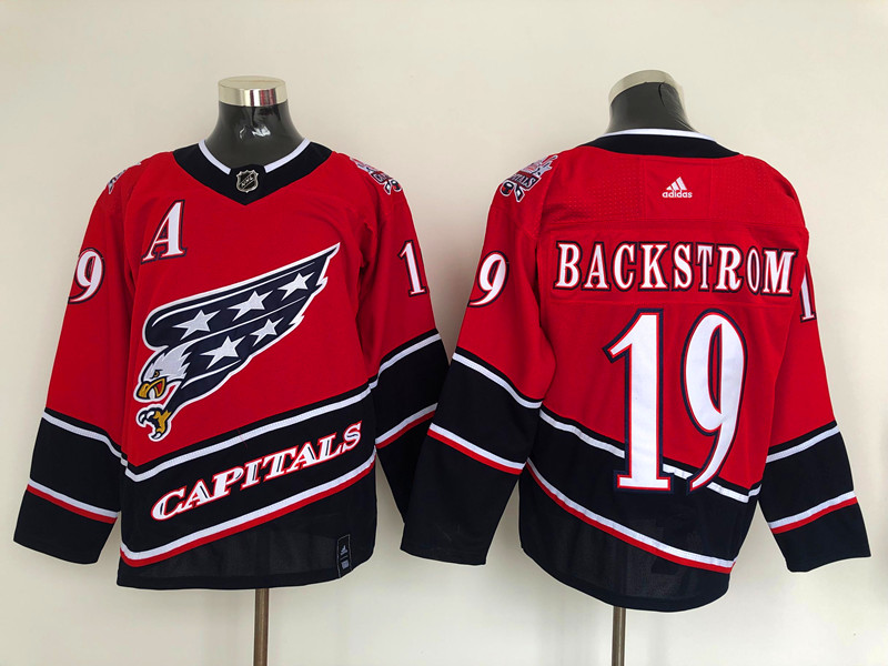 Men's Washington Capitals Nicklas Backstrom #19 Red Home Breakaway Jersey